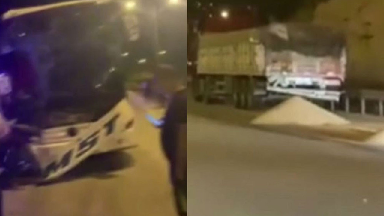 Yolcu otobüsü tıra arkadan çarptı: 1 ölü, 11 yaralı