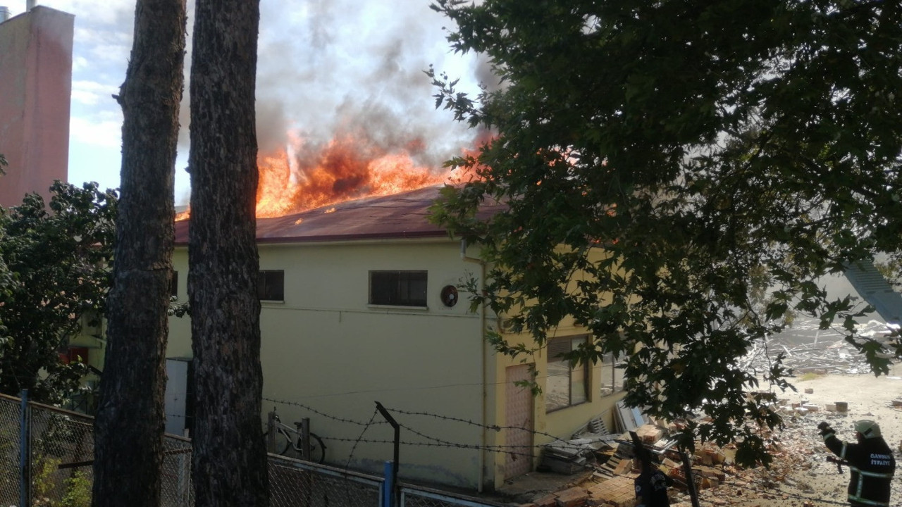 KYK lojmanlarında yangın çıktı