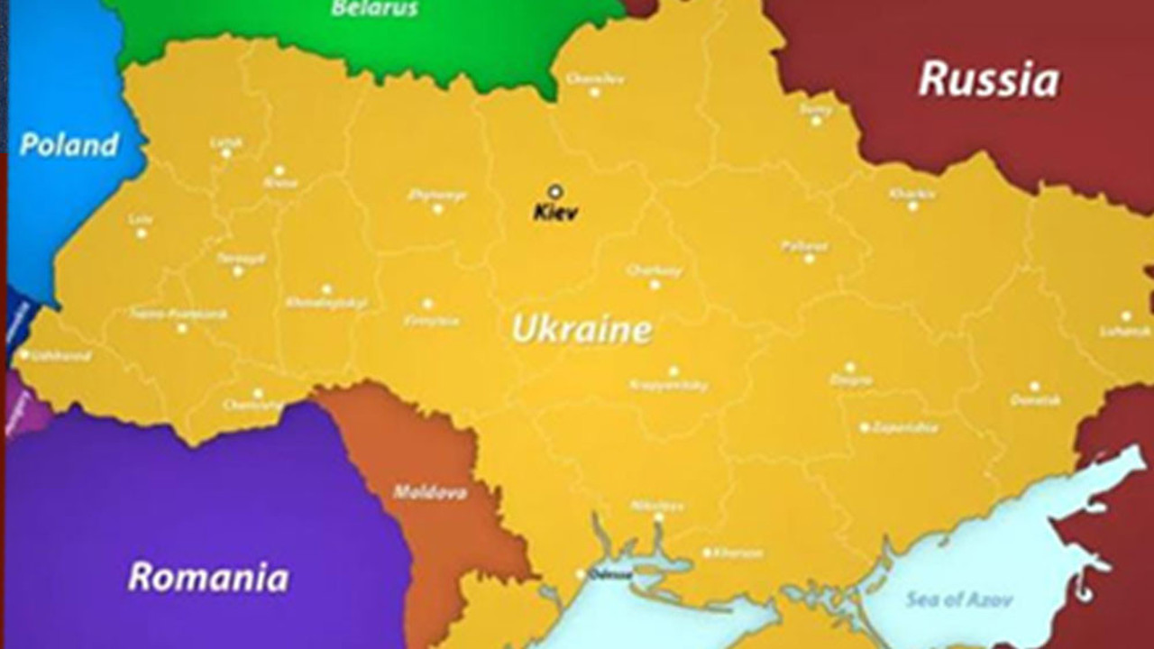 Rusya Ukrayna için Sevr haritası paylaştı. Türkiye'deki Rusçular görsün