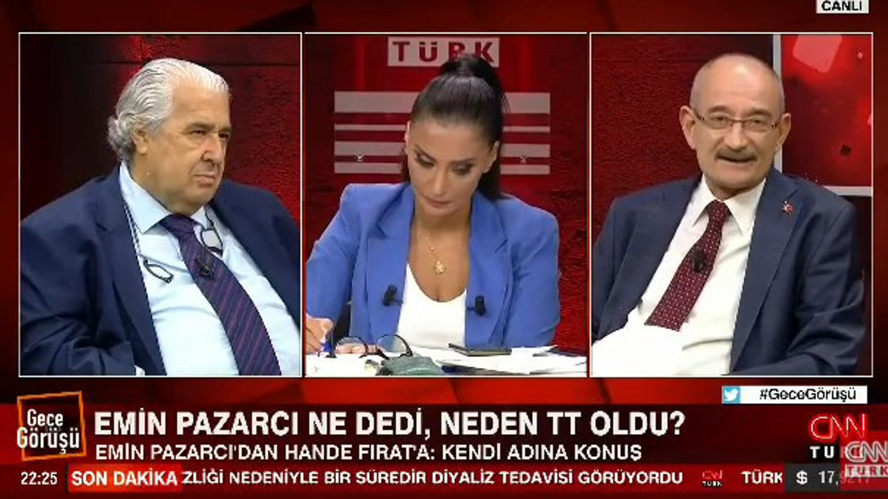 Emin Pazarcı sözleri için cımbızladılar dedi. Kendi adına konu demişti. İyi de hepsi 3 kelime cımbız bunun neresinde