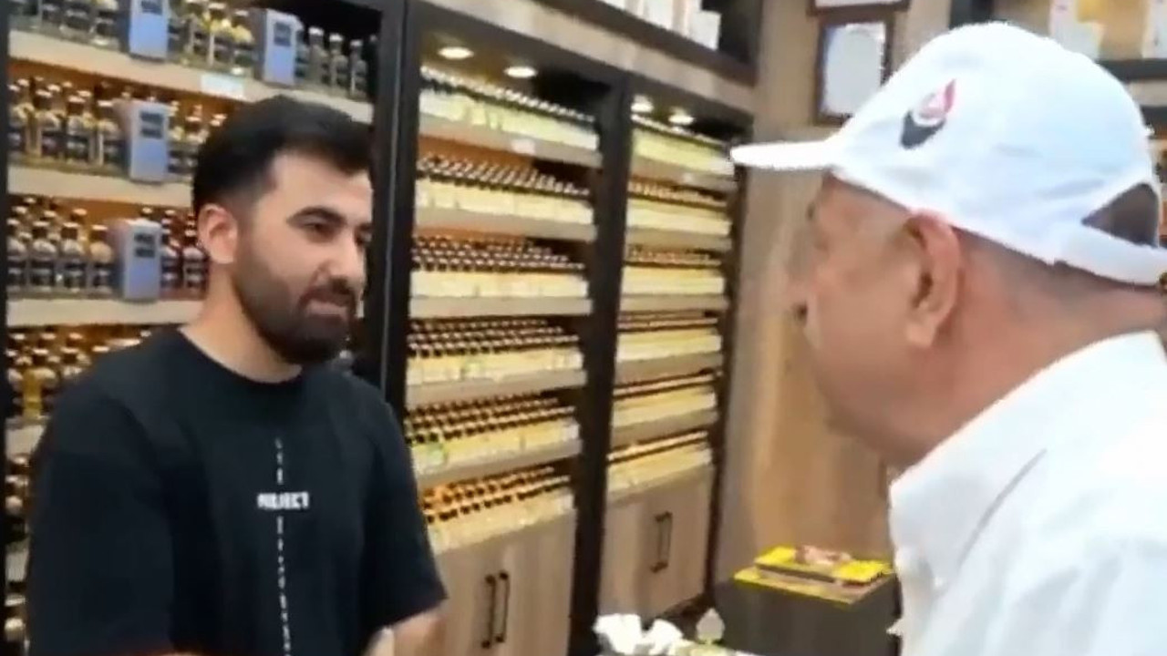 Ümit Özdağ’ın Kilis’te bir esnaf ile diyaloğu