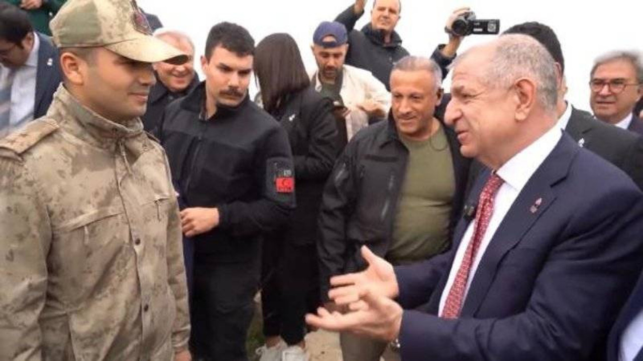 Ümit Özdağ’ın 'sembolik mayın' eylemine izin vermeyen Üsteğmenin nezaketi görülmeye değer