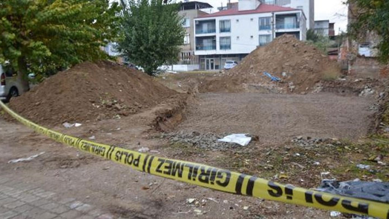 Aydın'daki inşaat kazısında insan kafatası ve kemikleri bulundu