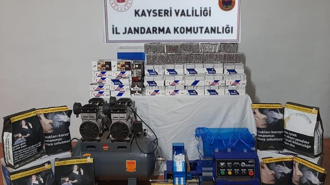 Kayseri’de tütün kaçakçılarına operasyon