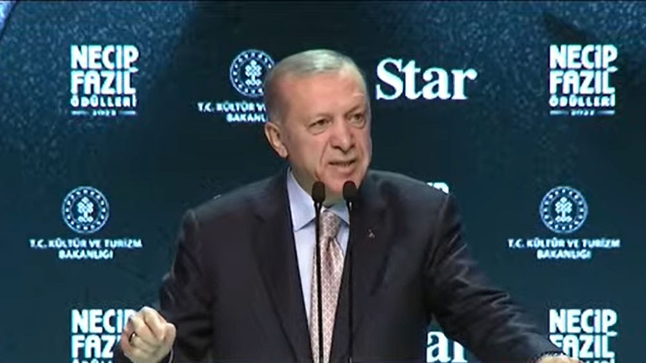 Cumhurbaşkanı Erdoğan katıldığı Necip Fazıl Ödülleri Töreni'nde açıklama yaptı