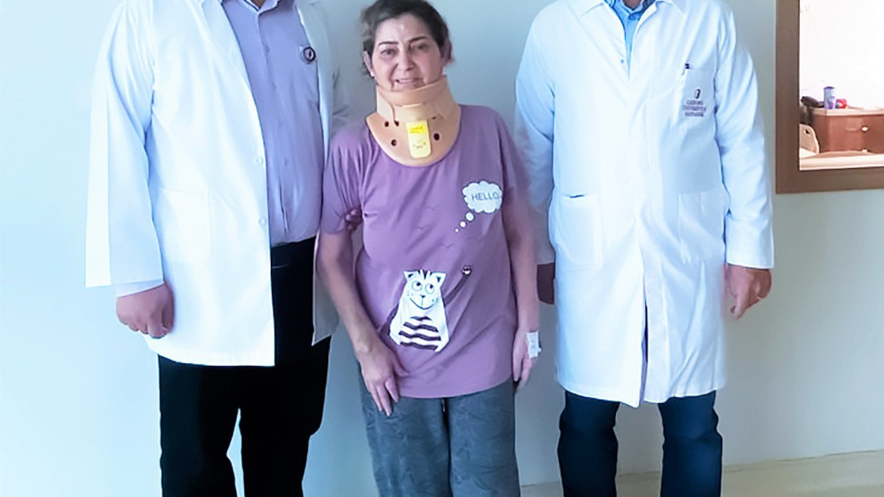 Yatağa bağımlı hasta yeniden yürümeye başladı