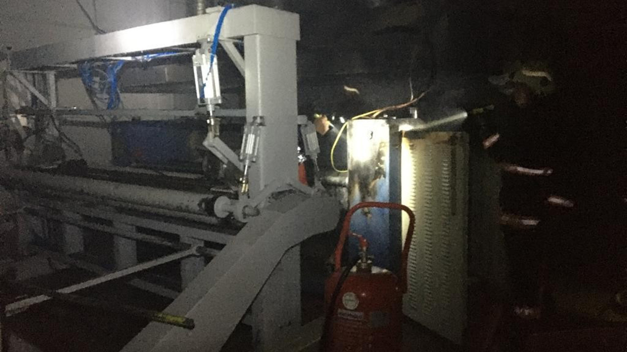 Halı fabrikasında çıkan yangın söndürüldü