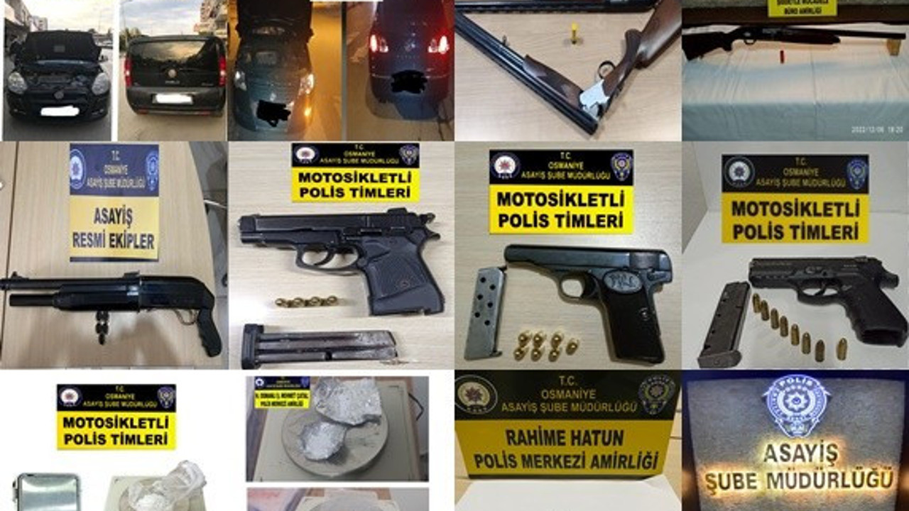 Osmaniye’de asayiş uygulaması