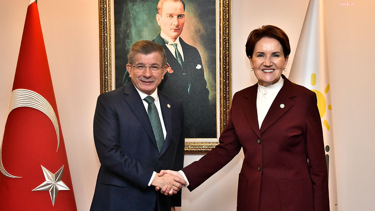 Davutoğlu'ndan Akşener'e ziyaret