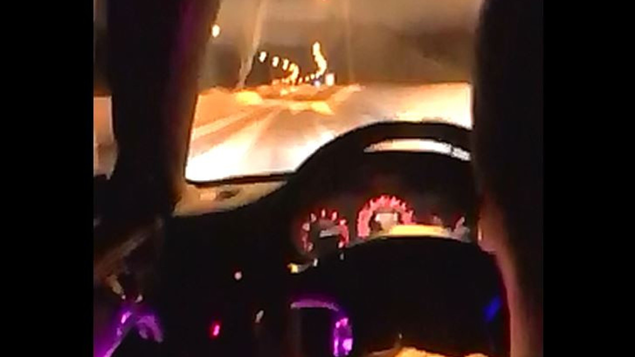 Buzlu yolda 200 yapınca kabusu yaşadı