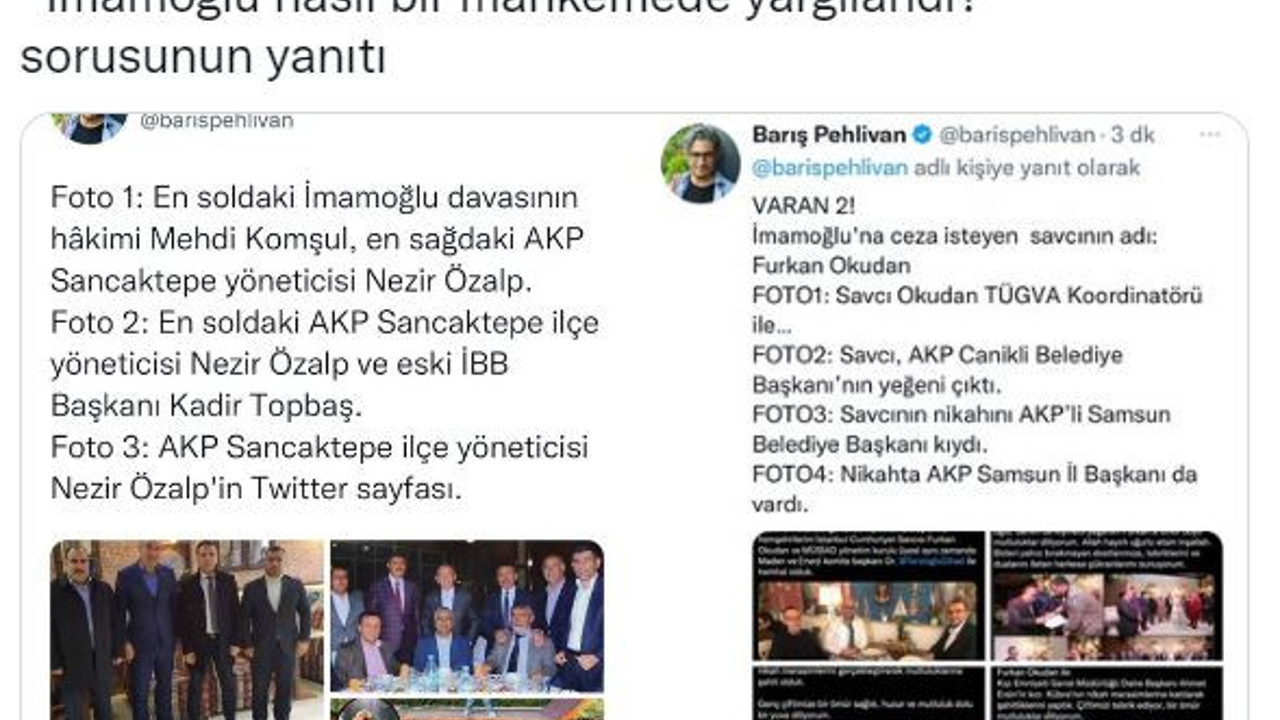 Murat Ongun İmamoğlu nasıl bir davada yargılandı diyerek varan 2 fotoğraflarını paylaştı