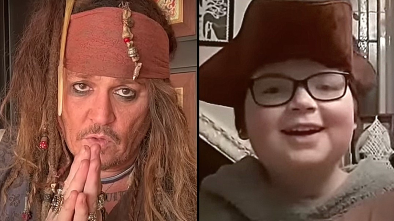 'Karaip Korsanı' Johnny Deep ölümcül bir hastalığa yakalanan 11 yaşındaki hayranını kırmadı