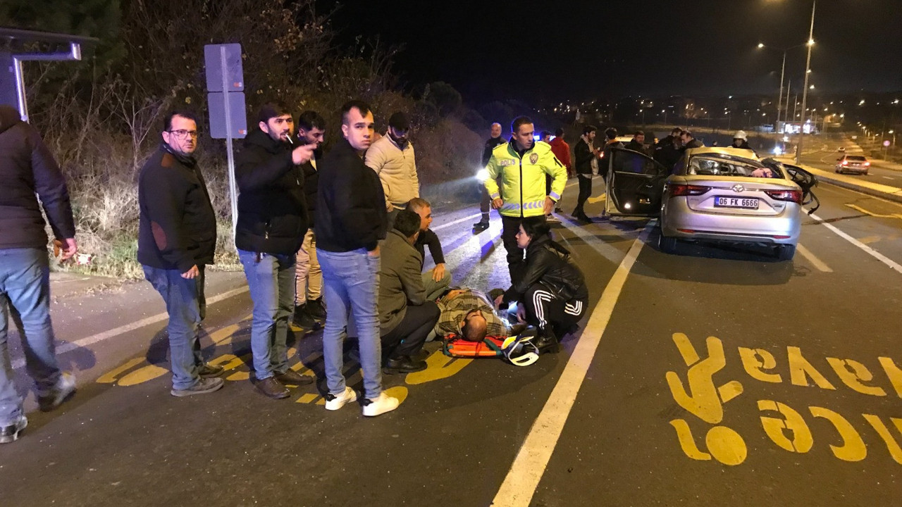 Hastane önünde kaza: 1 yaralı