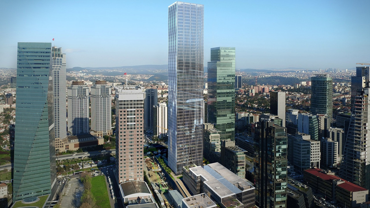 Levent'teki dev gökdelen icradan satılık