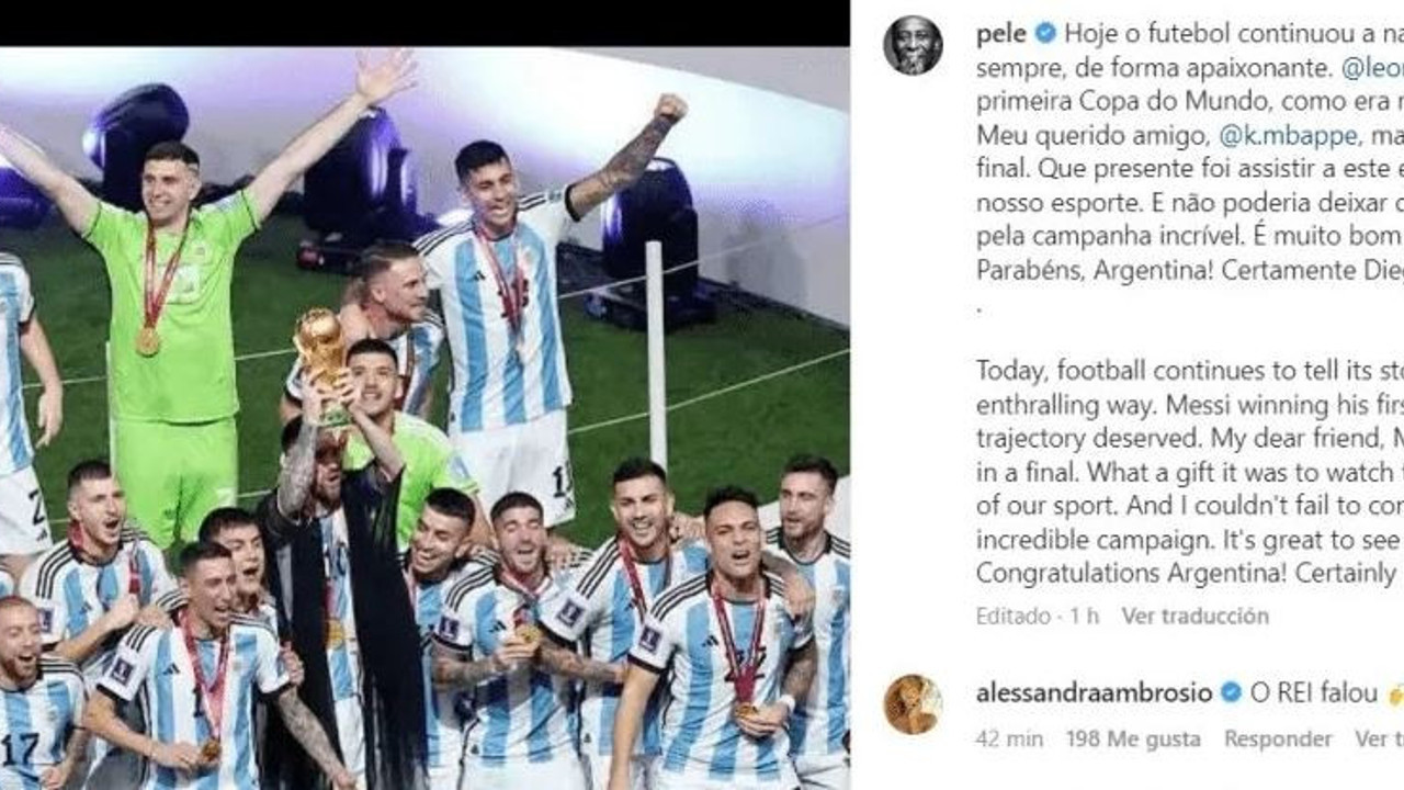 Pele Mbappe'yi tebrik etti. Messi'ye bakın ne dedi
