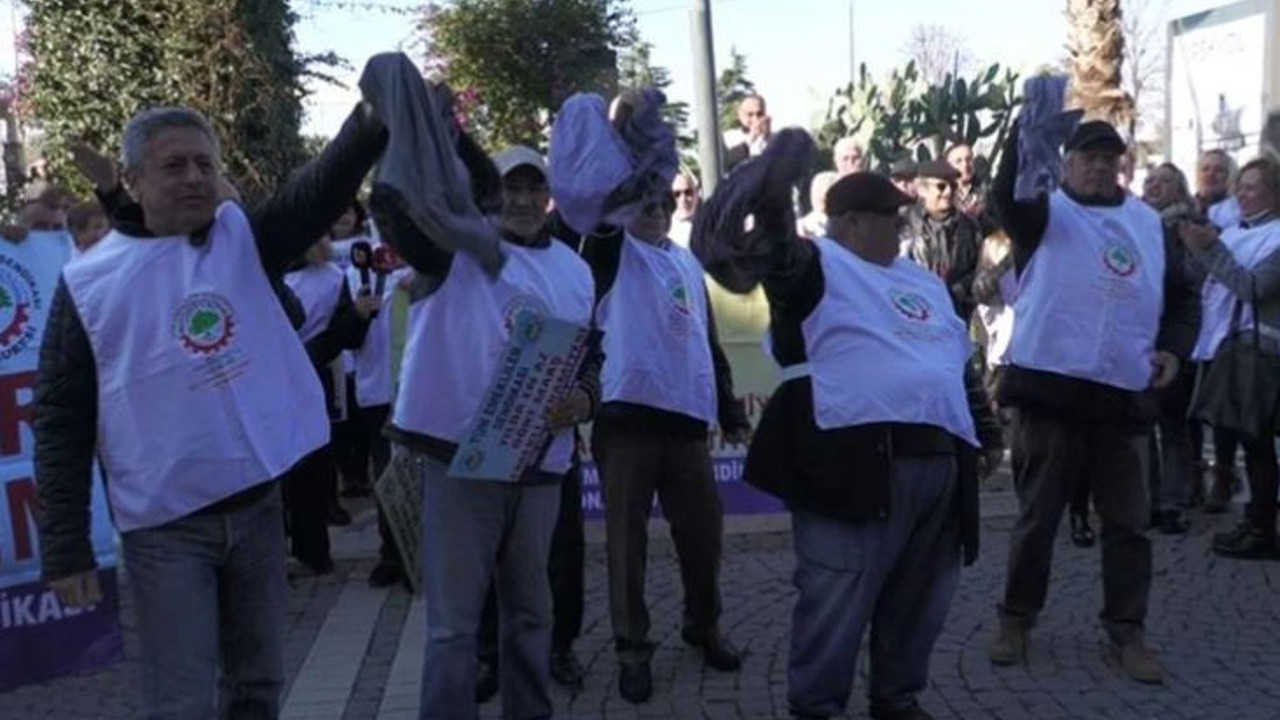 Emeklilerden donlu protesto: Bir canımız bir de donumuz kaldı