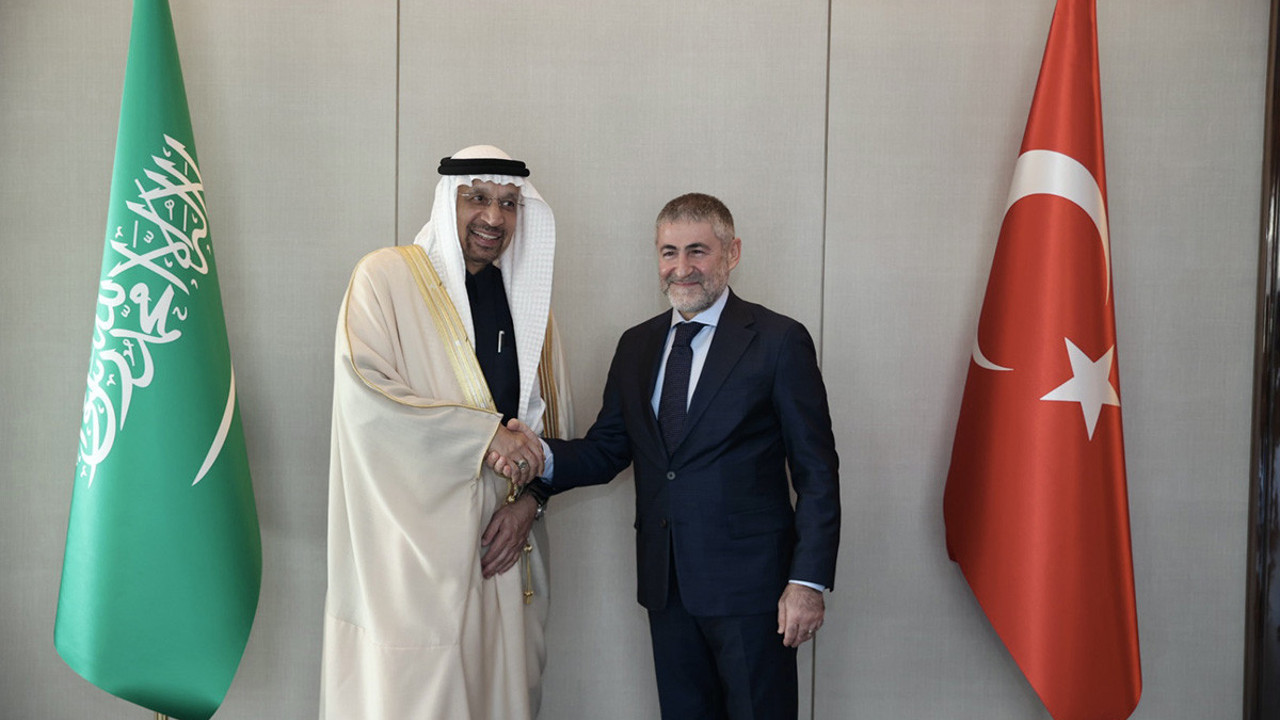 Nebati, Suudi Arabistan Yatırım Bakanı el-Falih ile görüştü