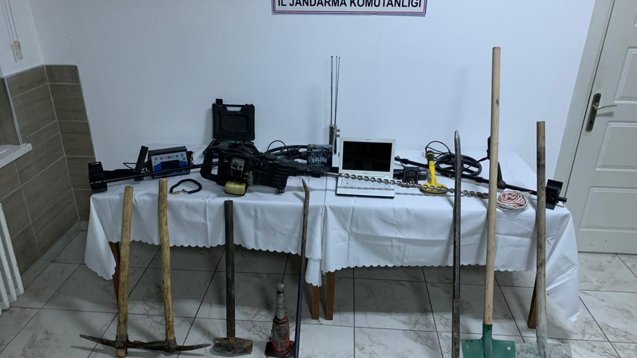 Tokat'ta izinsiz kazı yapanlara operasyon