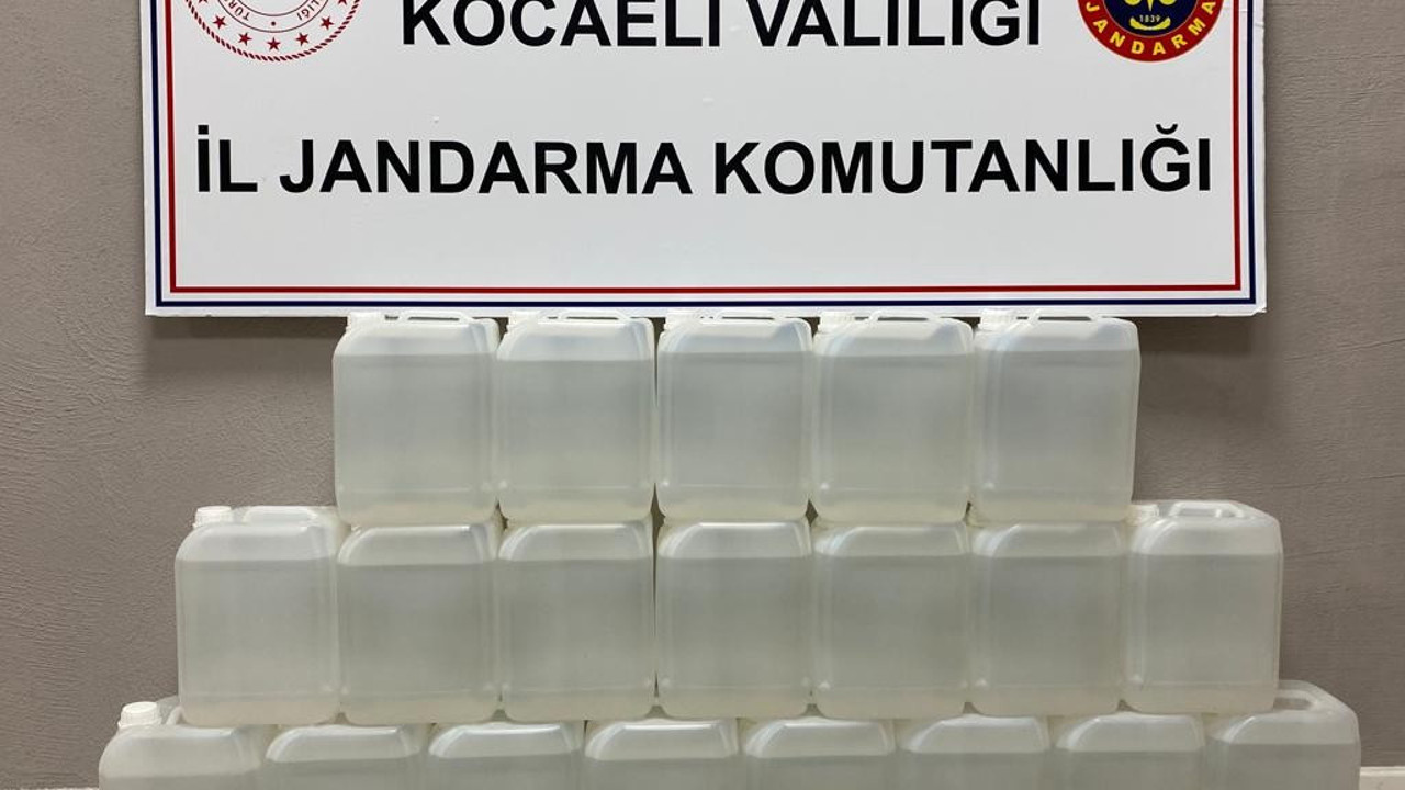 Kocaeli’de sahte içki operasyonu