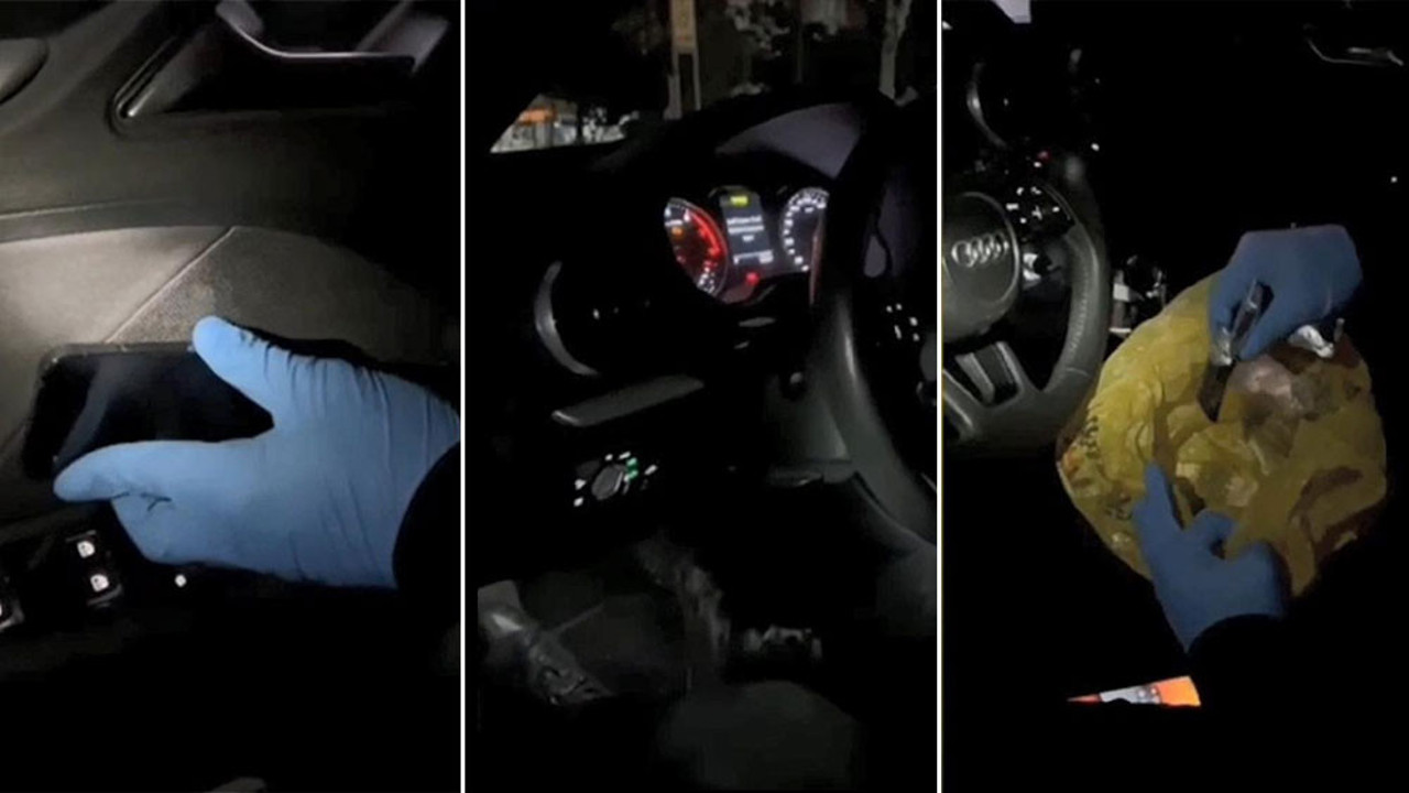 Şeytanın bile aklına gelmez. Otomobilden mıknatıslı uyuşturucu düzeneği çıktı