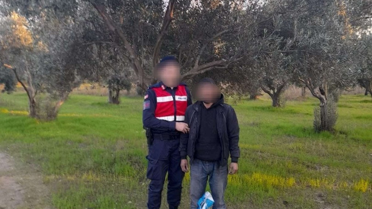 Zeytin hırsızı suçüstü yakalandı