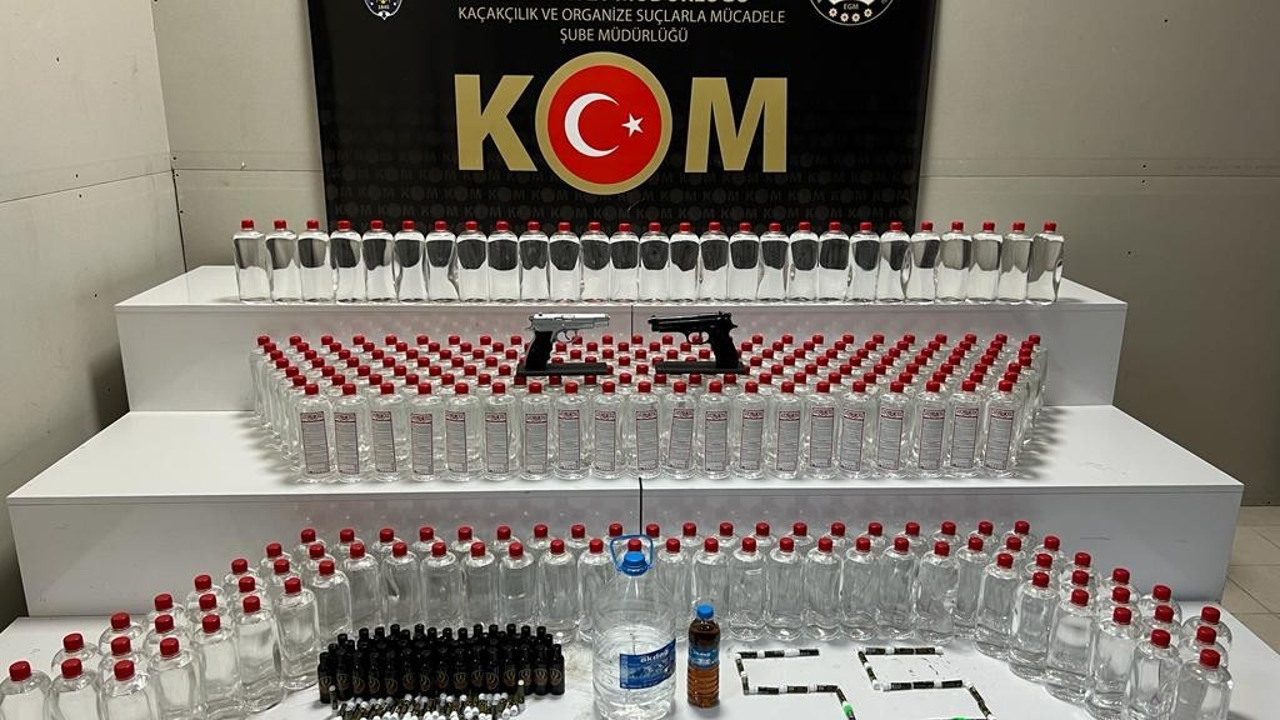 Samsun'da sahte içki operasyonu
