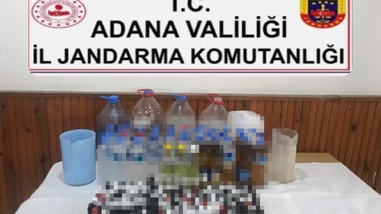 Adana’da bin 71 litre sahte ve kaçak alkol ele geçirildi