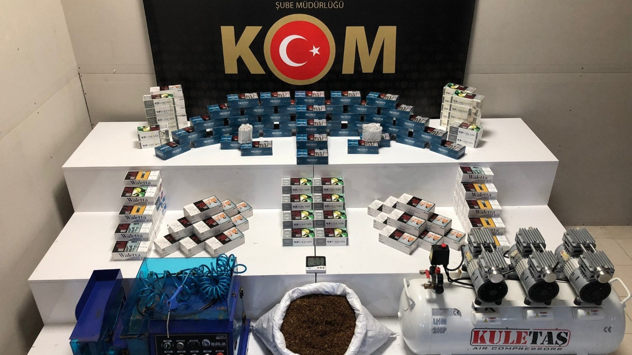 Samsun'da sigara imalathanesi gibi eve baskın