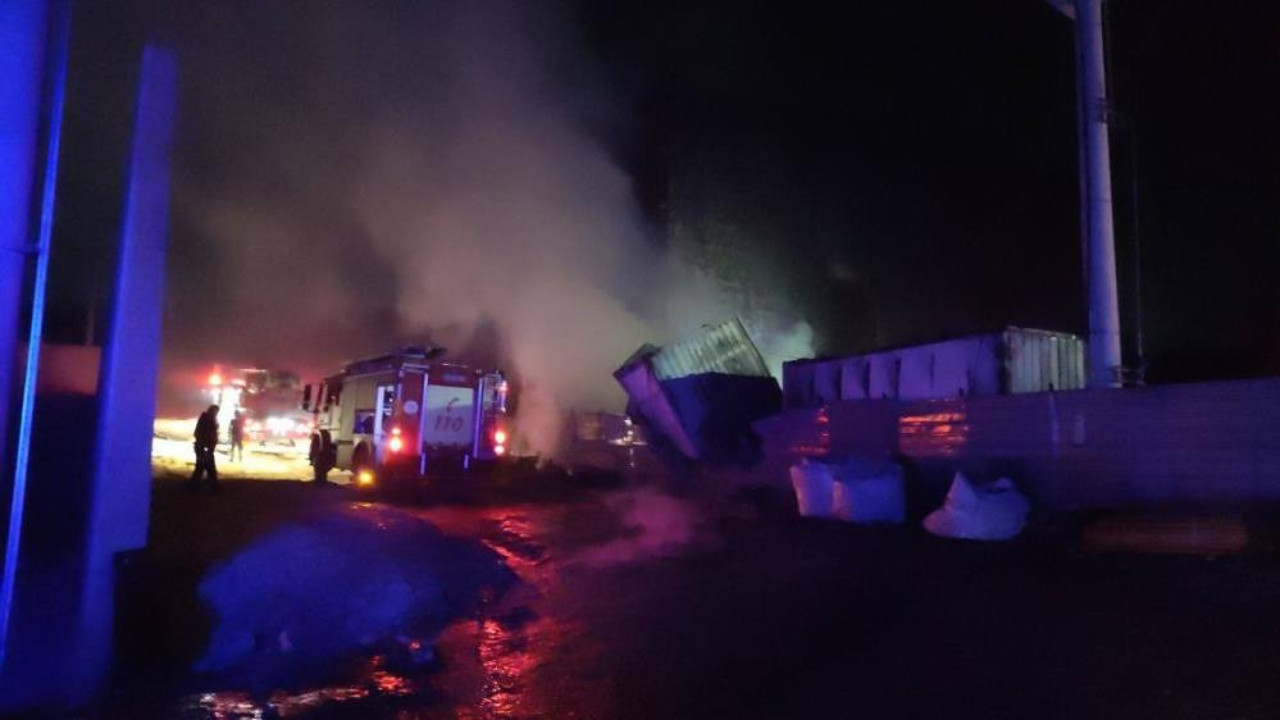 Palet fabrikasında yangın (31 Aralık 2022)