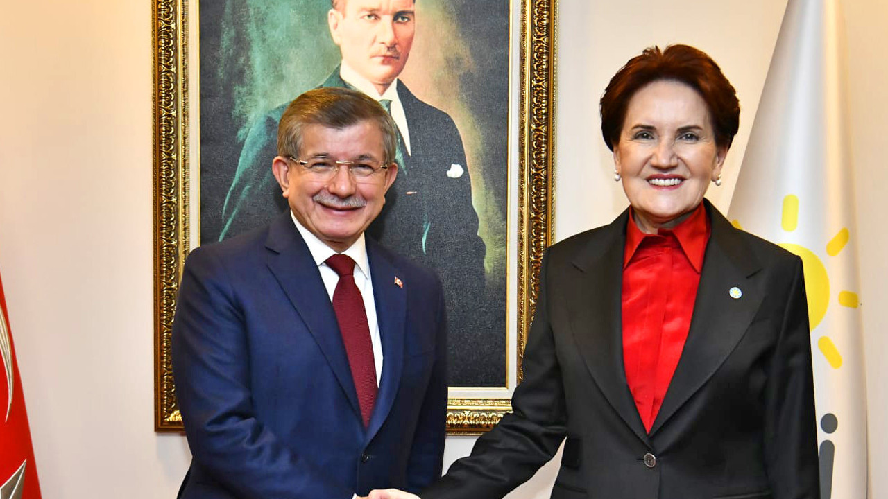 Davutoğlu, Akşener'i ziyaret etti