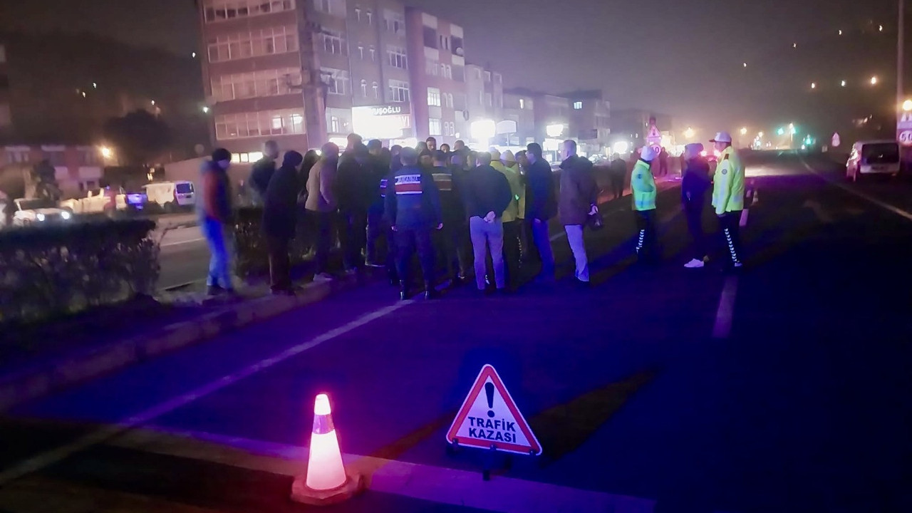 Trabzon'da aracın çarptığı yaya hayatını kaybetti