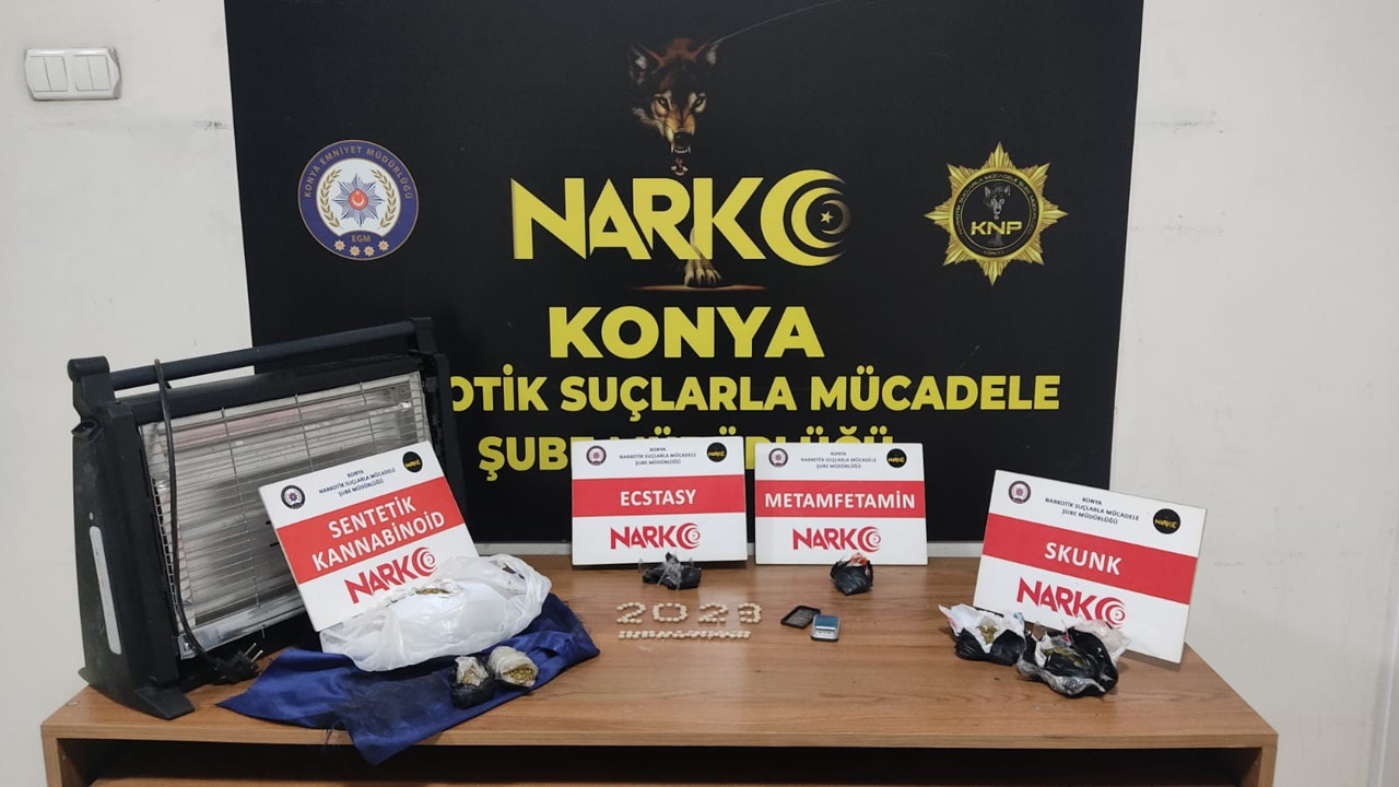 Isıtıcının içerisine saklanmış uyuşturucu madde ele geçirildi