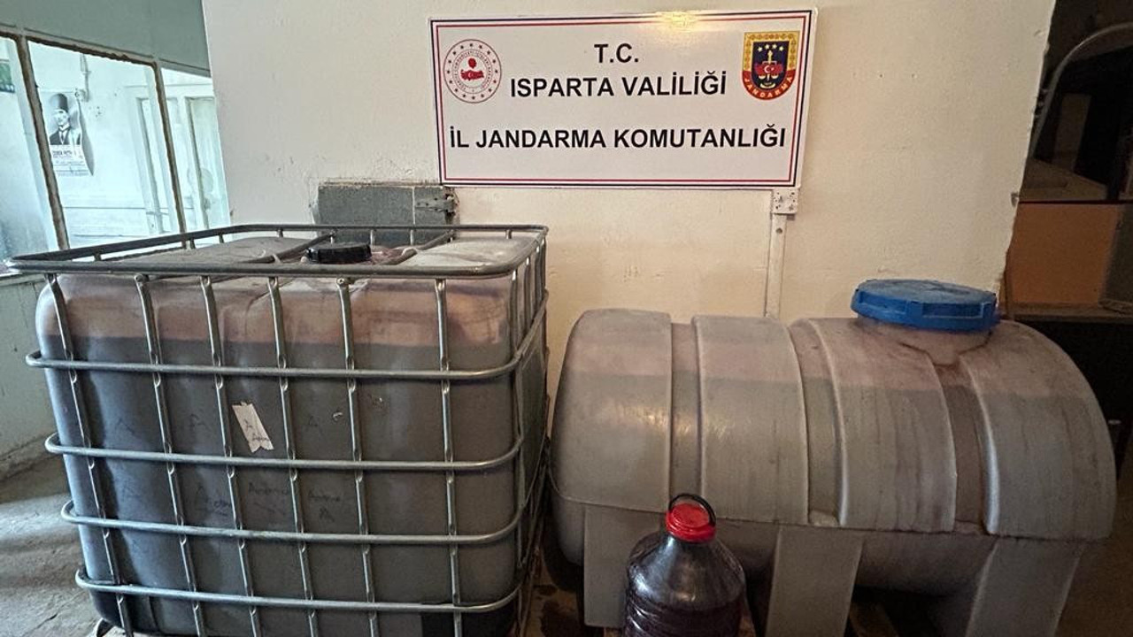 Isparta’da sahte alkol operasyonu