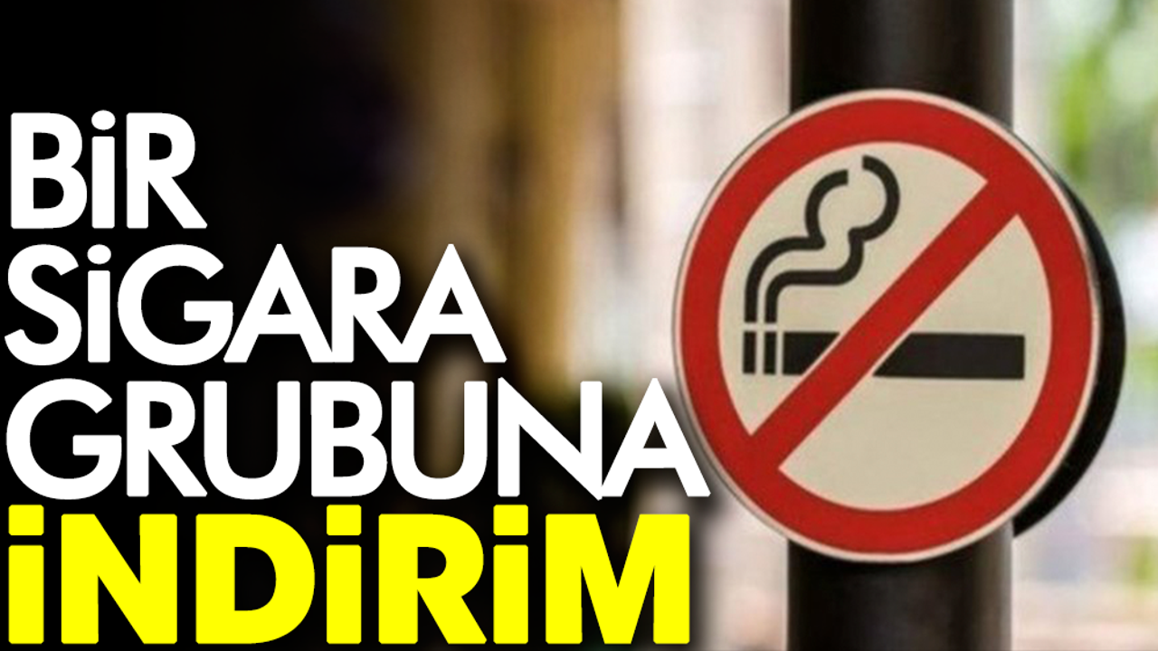 Bir sigara grubuna indirim