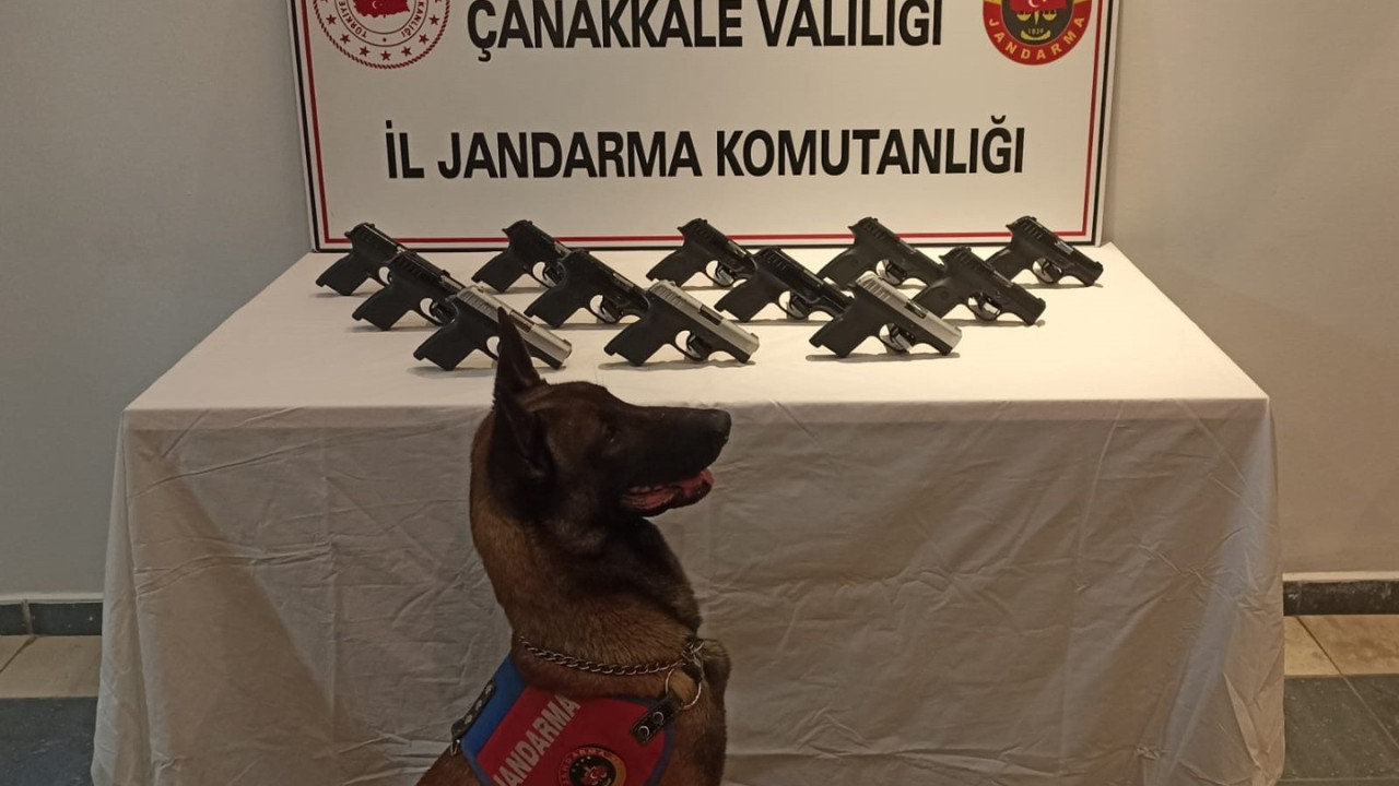 Çanakkale'de 12 ruhsatsız tabanca ele geçirildi. 3 gözaltı