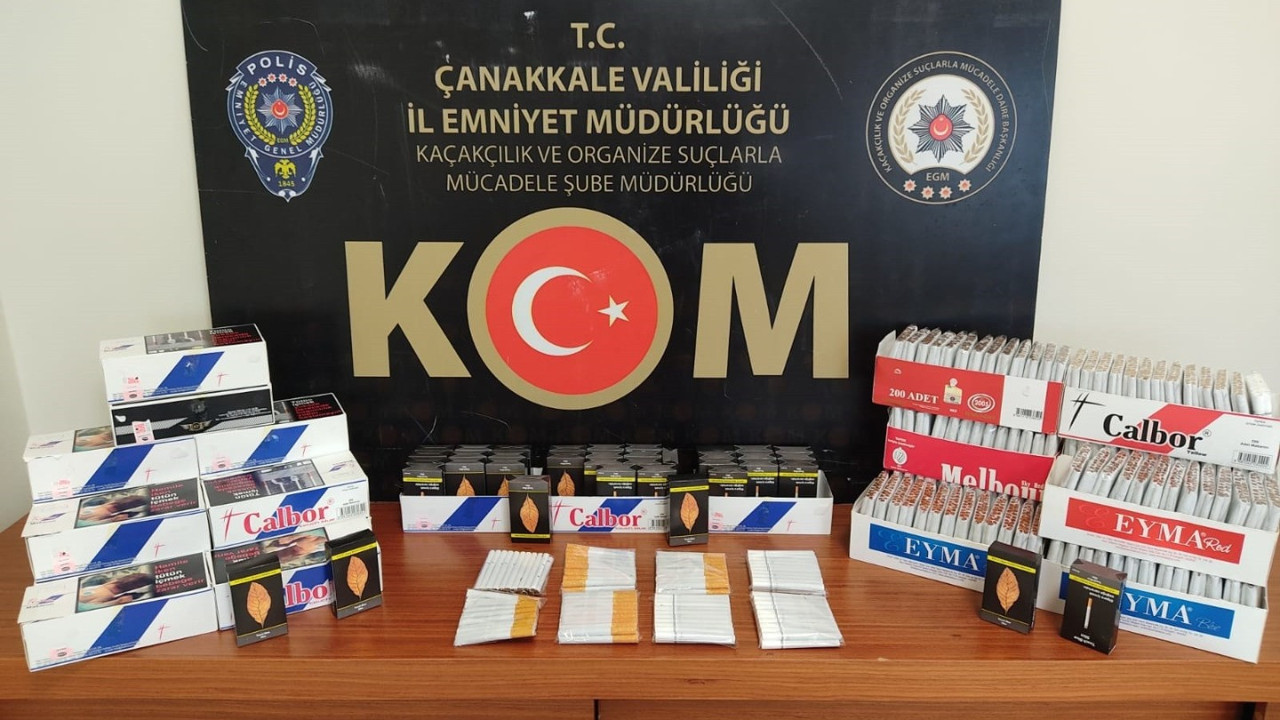 Çanakkale'de 6 bin adet makaron ele geçirildi 20-01-2023