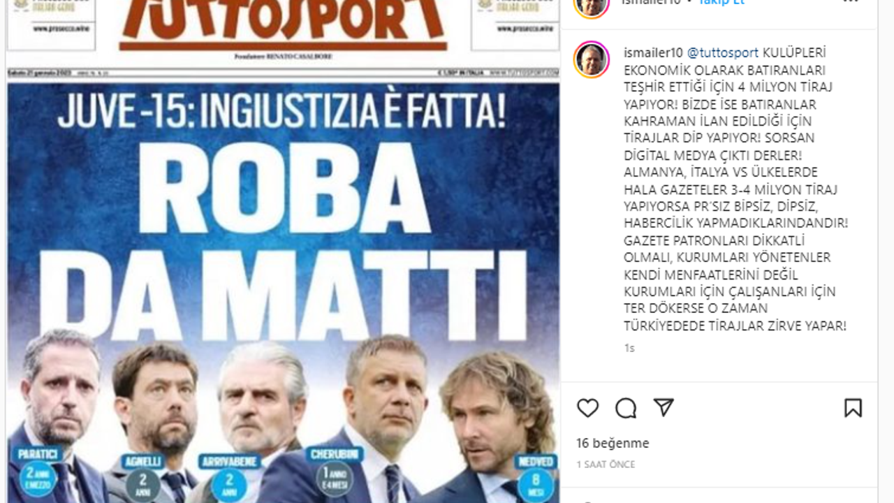 İsmail Er Türk gazetelerinin neden battığını açıkladı. İtalyan gazeteleri örnek gösterdi her şeyi ifşa etti