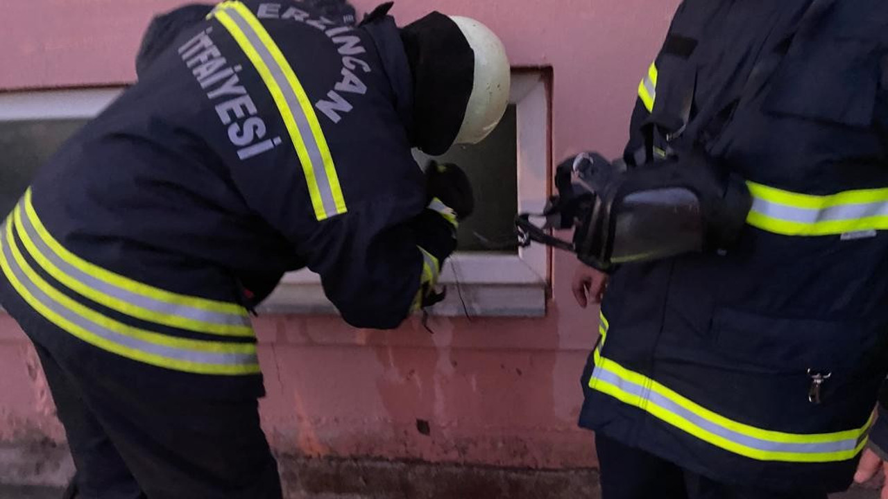 Apartmanın bodrum katında yangın