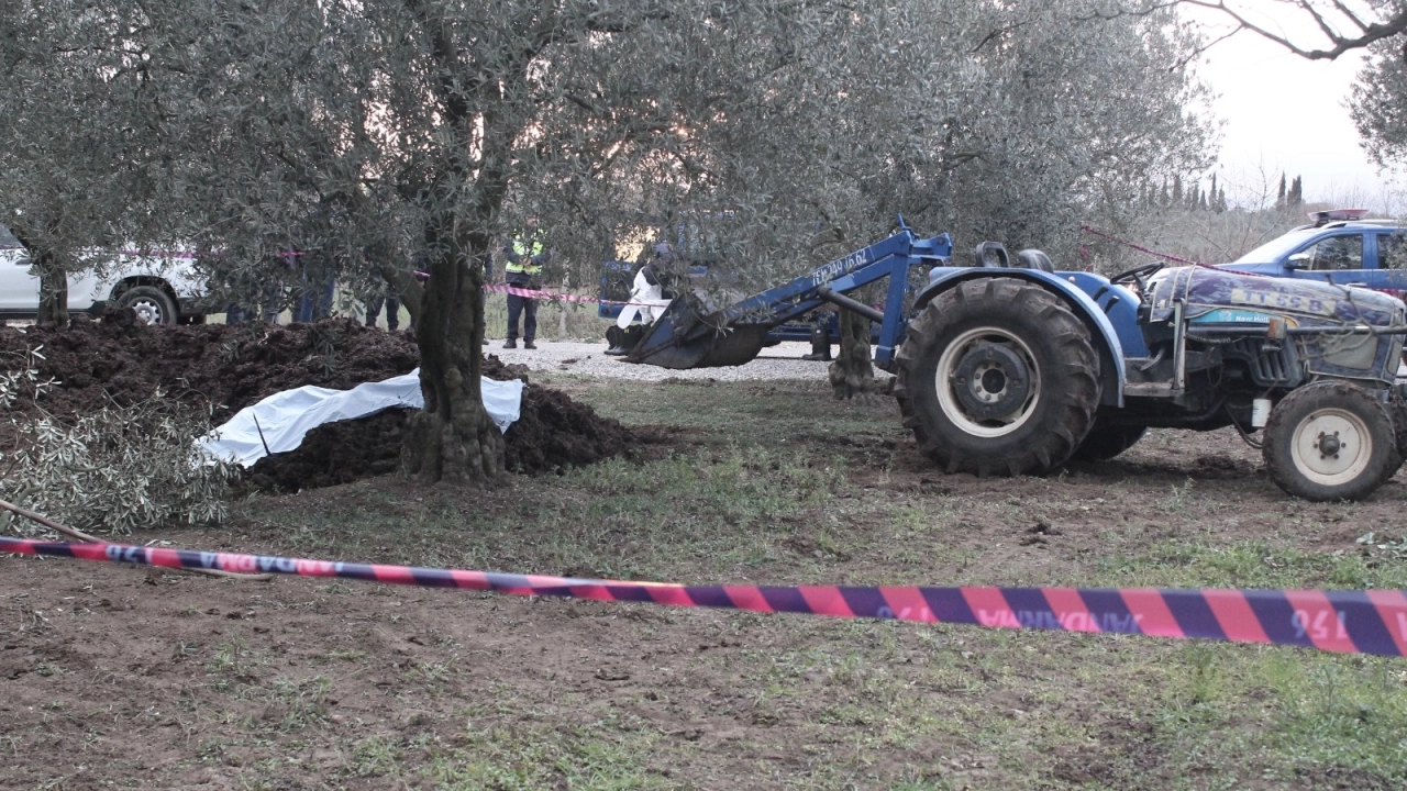 Çiftçi ne yapacağını şaşırdı. Zeytin bahçesine getirilen gübrenin içinden kadın cesedi çıktı