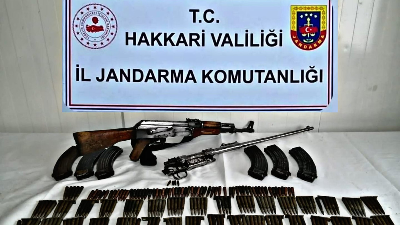 Hakkari'de bir evde silah ve çok sayıda mühimmat ele geçirildi