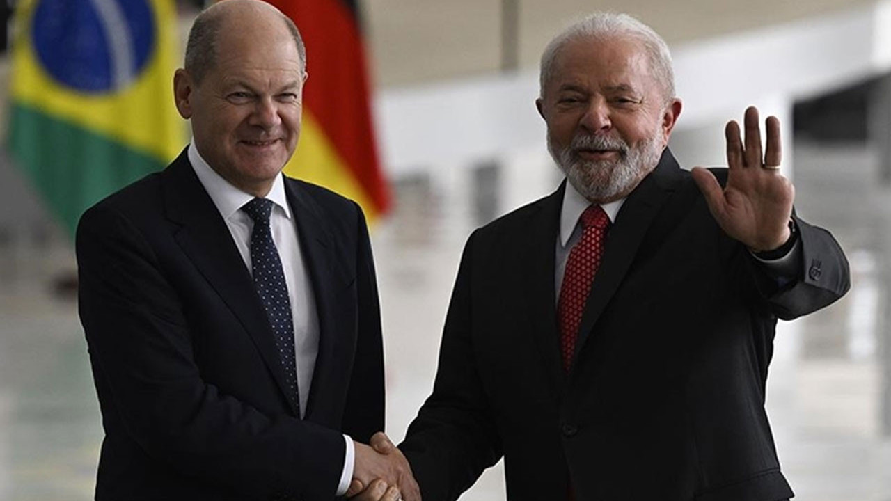 Almanya Başbakanı Scholz ile Brezilya Devlet Başkanı Luiz Inacio Lula da Silva görüştü
