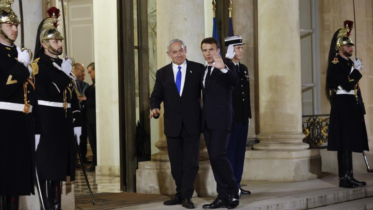 Netanyahu ve Macron, Paris’te bir araya geldi