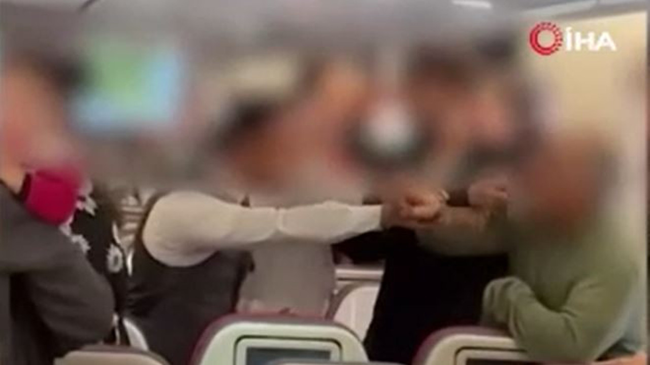 THY uçağında kavga