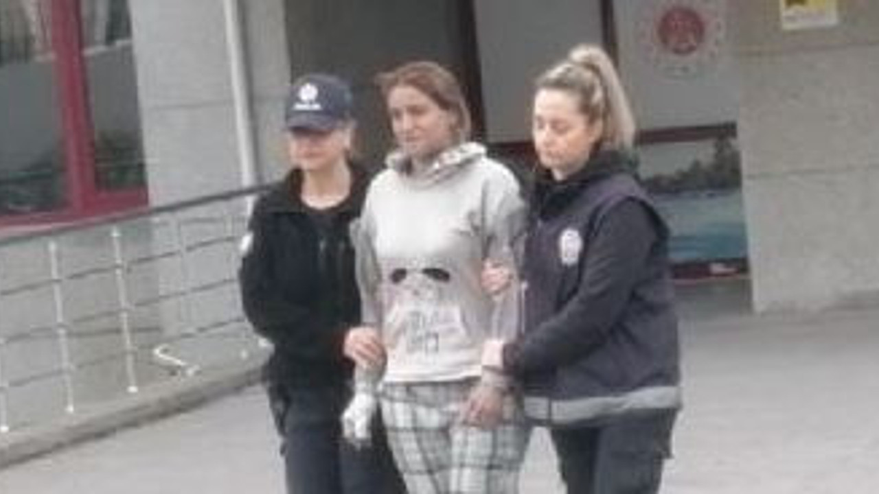 Evini yakan kadın tutuklandı