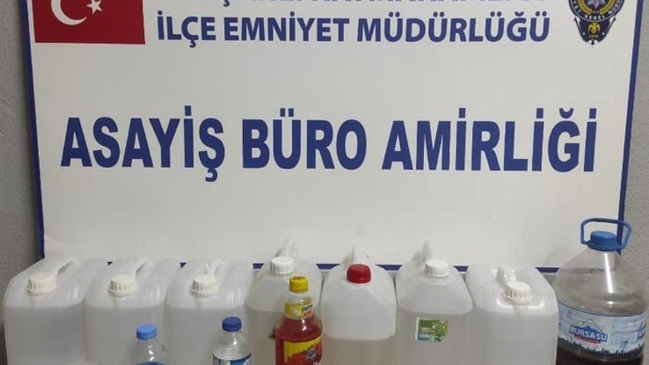 Tavşanlı’da 36,5 litre el yapımı içki ele geçirildi