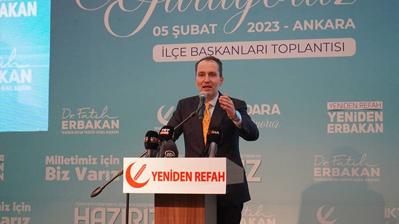 Fatih Erbakan 28 Şubat'ın arkasına sığınarak Altılı Masa'nın Mutabakat Metni'ni hedef aldı