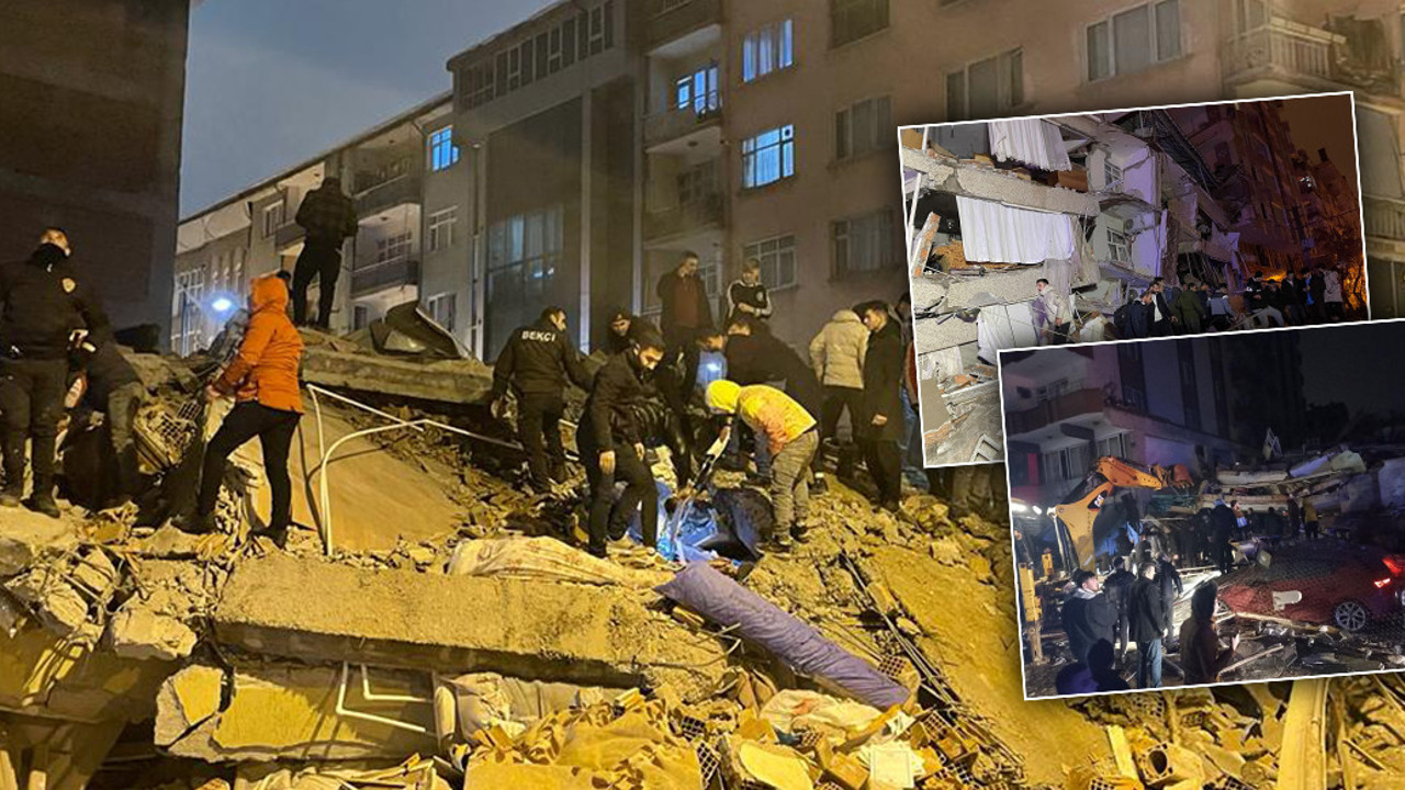 7,4'lük depremin ardından ilk görüntüler