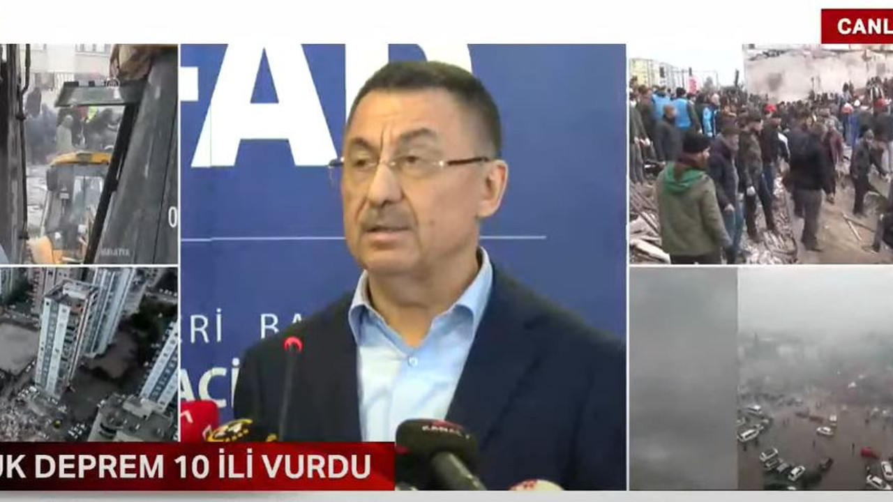 Adıyaman valisi ölü sayısı 28 dedi. Fuat Oktay 13 ölü dedi