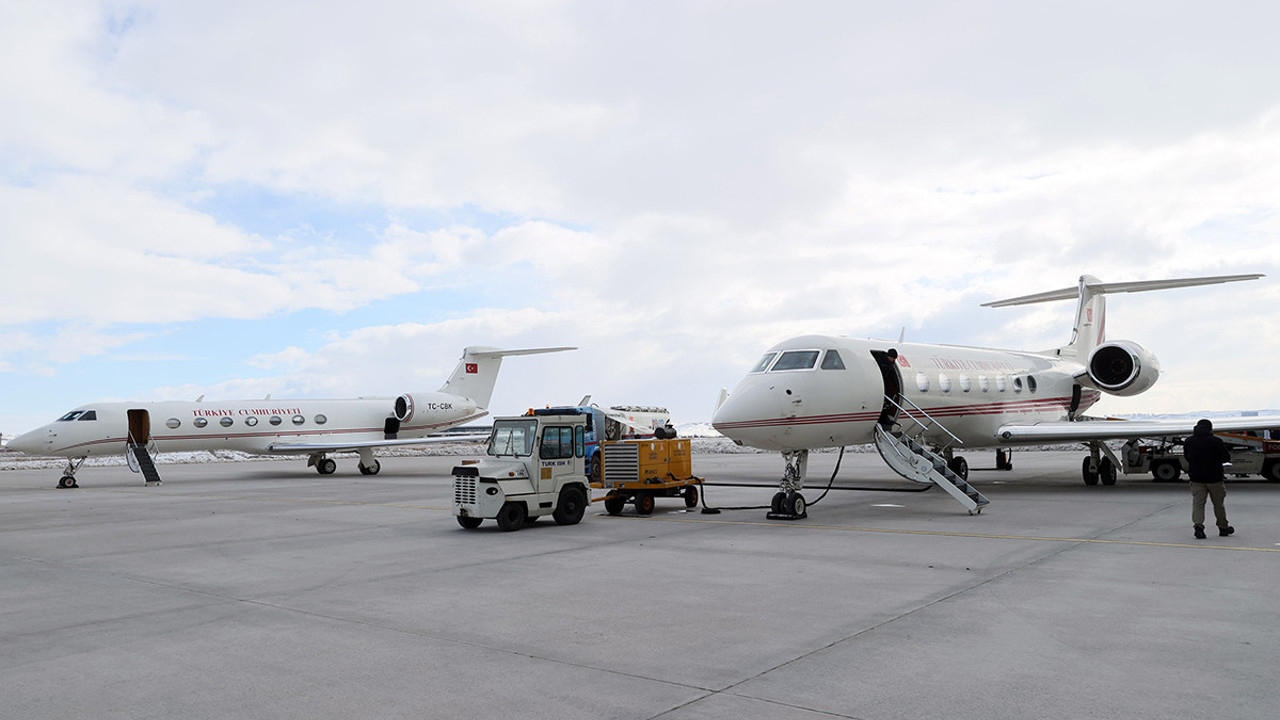 Erdoğan 16 uçağından 2 uçağını deprem için verdi. Biri Adıyaman’a diğeri Kahramanmaraş’a gitti