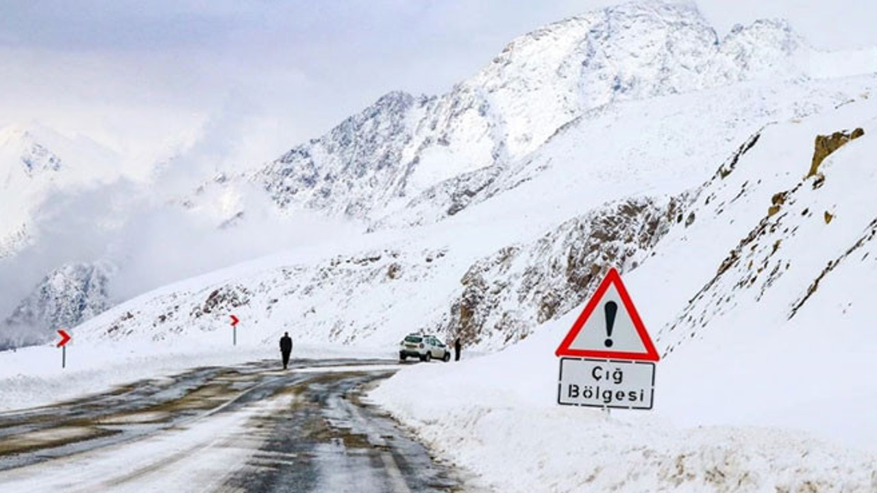 Doğu illeri için çığ uyarısı yapıldı